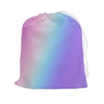 Pastel Rainbow, Color Drawstring Pouch (2XL)