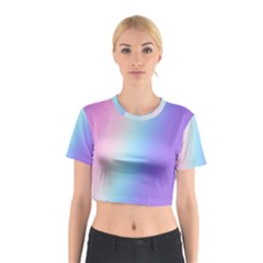 Pastel Rainbow, Color Cotton Crop Top from ArtsNow.com