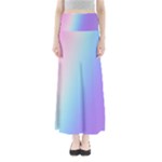 Pastel Rainbow, Color Full Length Maxi Skirt