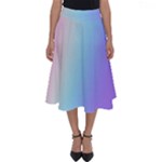 Pastel Rainbow, Color Perfect Length Midi Skirt