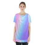 Pastel Rainbow, Color Skirt Hem Sports Top