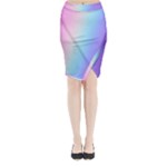 Pastel Rainbow, Color Midi Wrap Pencil Skirt