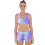 Pastel Rainbow, Color Racerback Boyleg Bikini Set