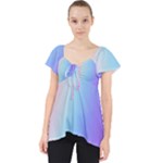 Pastel Rainbow, Color Lace Front Dolly Top