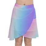 Pastel Rainbow, Color Chiffon Wrap Front Skirt