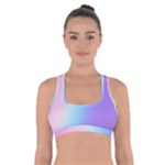 Pastel Rainbow, Color Cross Back Sports Bra