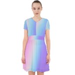 Pastel Rainbow, Color Adorable in Chiffon Dress