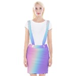 Pastel Rainbow, Color Braces Suspender Skirt