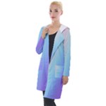 Pastel Rainbow, Color Hooded Pocket Cardigan