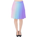 Pastel Rainbow, Color Velvet High Waist Skirt