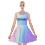 Pastel Rainbow, Color Velvet Skater Dress