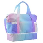 Pastel Rainbow, Color Sports Shoulder Bag with Shoes Compartment