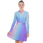 Pastel Rainbow, Color Long Sleeve Panel Dress