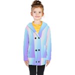 Pastel Rainbow, Color Kids  Double Breasted Button Coat