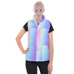 Pastel Rainbow, Color Women s Button Up Vest