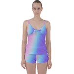 Pastel Rainbow, Color Tie Front Two Piece Tankini