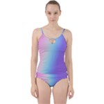 Pastel Rainbow, Color Cut Out Top Tankini Set