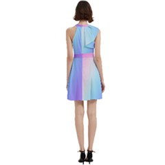 Cocktail Party Halter Sleeveless Dress With Pockets 