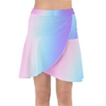 Pastel Rainbow, Color Wrap Front Skirt