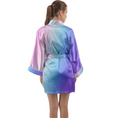 Long Sleeve Satin Kimono 