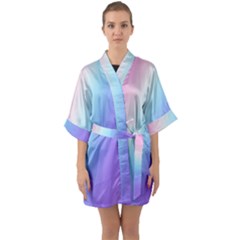 Half Sleeve Satin Kimono  