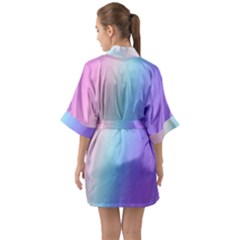 Half Sleeve Satin Kimono  