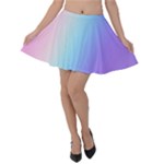 Pastel Rainbow, Color Velvet Skater Skirt