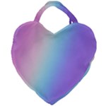 Pastel Rainbow, Color Giant Heart Shaped Tote