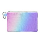 Pastel Rainbow, Color Canvas Cosmetic Bag (Medium)