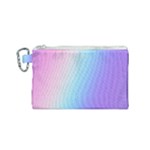 Pastel Rainbow, Color Canvas Cosmetic Bag (Small)