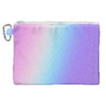 Pastel Rainbow, Color Canvas Cosmetic Bag (XL)