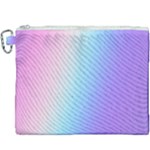 Pastel Rainbow, Color Canvas Cosmetic Bag (XXXL)