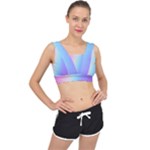 Pastel Rainbow, Color V-Back Sports Bra