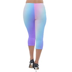 Lightweight Velour Capri Leggings  