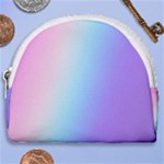 Pastel Rainbow, Color Horseshoe Style Canvas Pouch