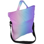 Pastel Rainbow, Color Fold Over Handle Tote Bag