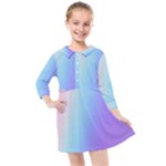 Pastel Rainbow, Color Kids  Quarter Sleeve Shirt Dress