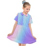 Pastel Rainbow, Color Kids  Short Sleeve Shirt Dress