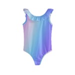 Pastel Rainbow, Color Kids  Frill Swimsuit