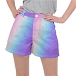 Pastel Rainbow, Color Women s Ripstop Shorts