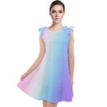 Pastel Rainbow, Color Tie Up Tunic Dress