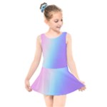 Pastel Rainbow, Color Kids  Skater Dress Swimsuit