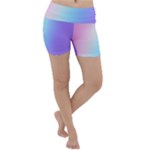 Pastel Rainbow, Color Lightweight Velour Yoga Shorts