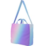 Pastel Rainbow, Color Square Shoulder Tote Bag