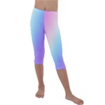 Pastel Rainbow, Color Kids  Lightweight Velour Capri Leggings 