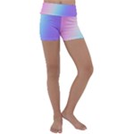 Pastel Rainbow, Color Kids  Lightweight Velour Yoga Shorts