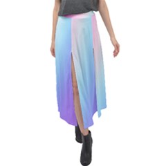 Velour Split Maxi Skirt 