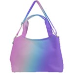 Pastel Rainbow, Color Double Compartment Shoulder Bag