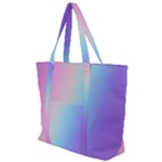 Pastel Rainbow, Color Zip Up Canvas Bag