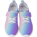 Pastel Rainbow, Color Men s Velcro Strap Shoes